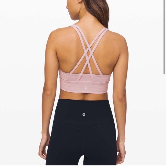 Lululemon Energy Bra Longline *Ribbed Luxtreme smoky blush Size : 4 - Picture 2 of 5
